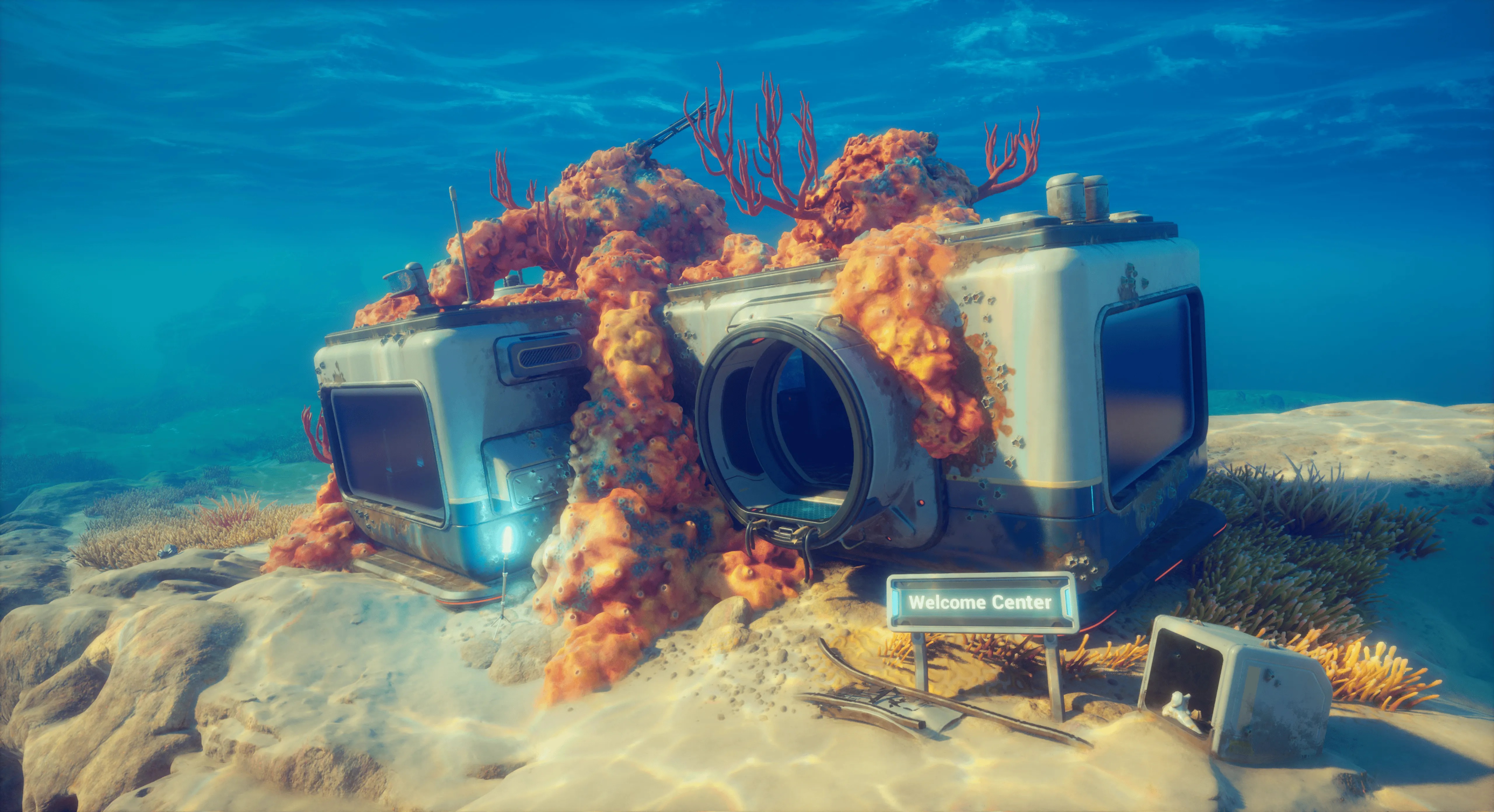 Welcome Center ruin in Subnautica 2